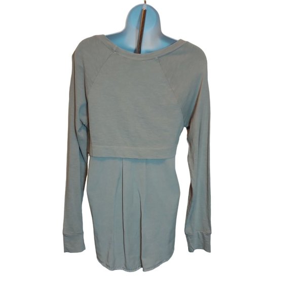 Splendid Anthropologie Women's long Sleeve Blue/Bleu Blouse/Shirt Sz. M (New) - Picture 2 of 9